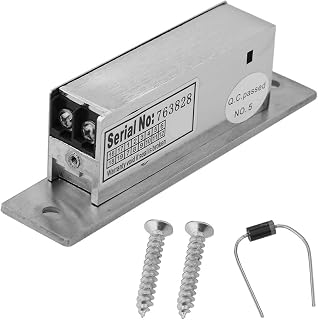Ctrol Door Strike Electric 12×4×4 Adjustable Narrow Type Electric Strike Door Lock Double Unlock Mode Access Control Lock
