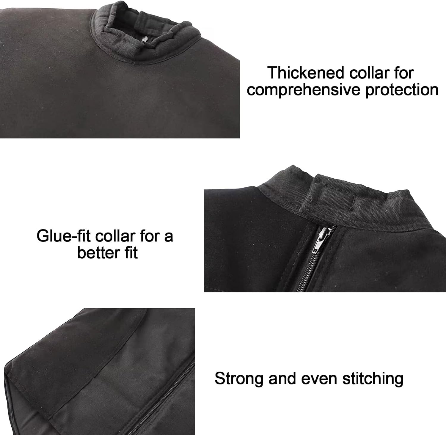 Fencing Jacket, Long Sleeve Jacket, Clothes Guard Practice, with Zipper, PU Canvas, Thickened Protection