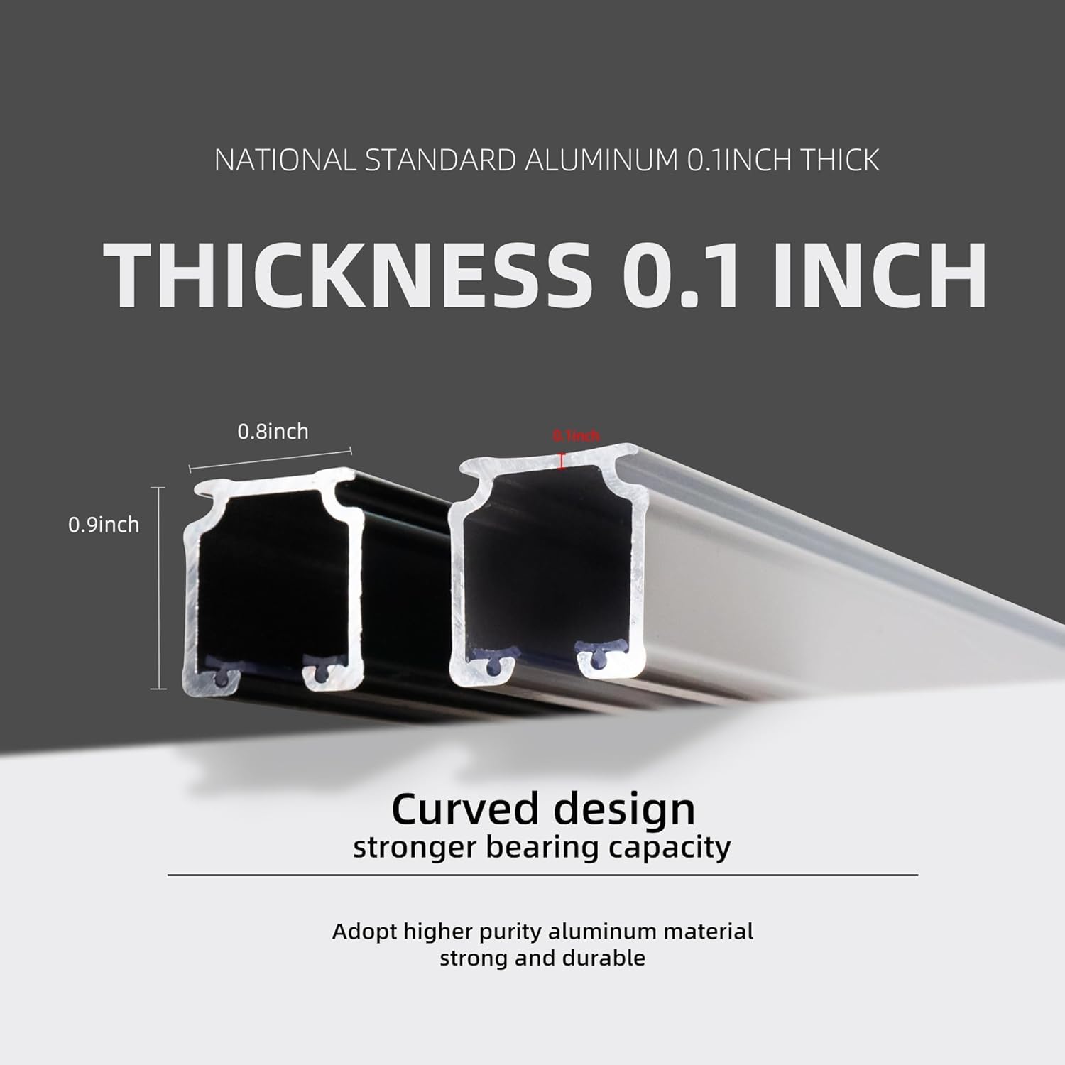 Curtain Track for Ceiling or Wall, Heavy Duty Aluminum Alloy with Smooth Sliding, Easy to Install, White, 3ft To 9ft