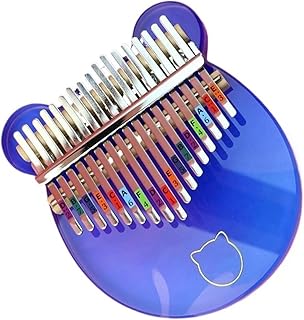 kalimba para adultos Piano de pulgar azul mágico kalimba 17 tonos principiante acrílico colorido piano de dedo kalimba