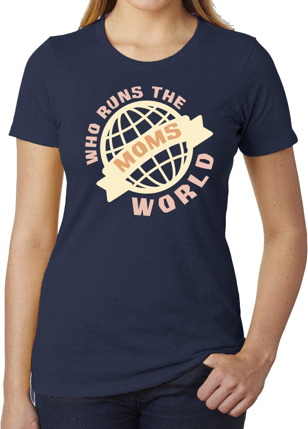 Moms Run The World, Funny Graphic T-Shirts, Cute Mom Shirts