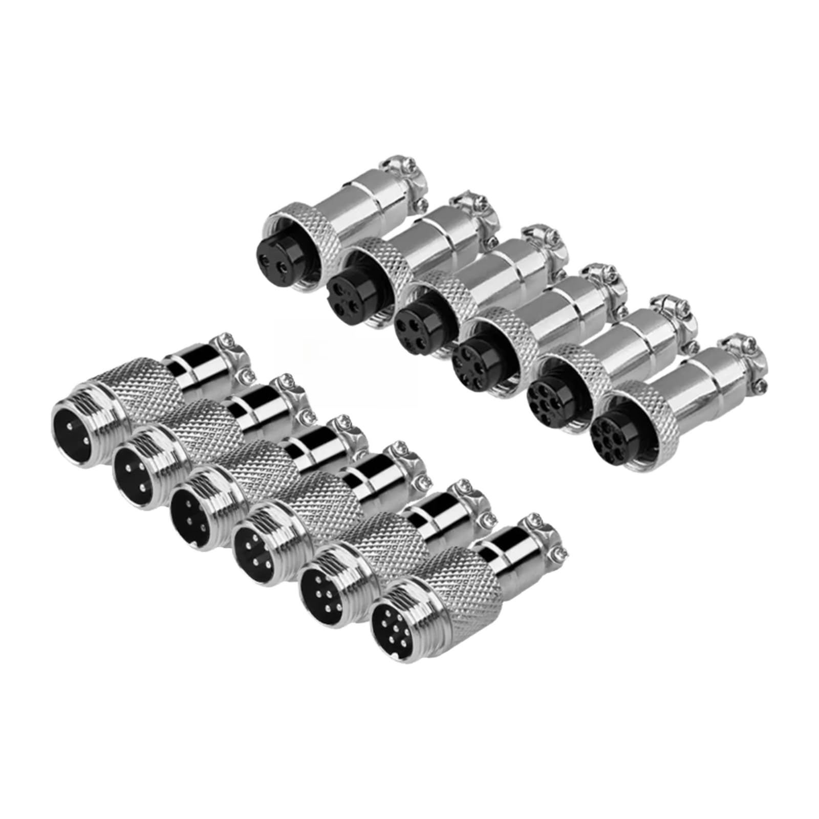 Conector GX12 de chasis 4P: soluciona falsos contactos con este pack de 5 sets