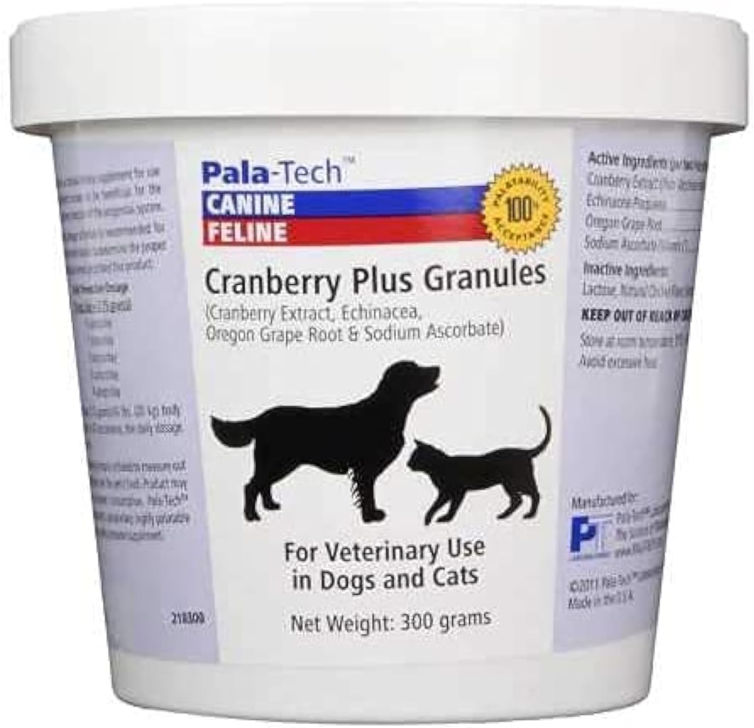 Pala-Tech, Potassium Citrate Plus Cranberry Granules, 300 gm (1-Pack)