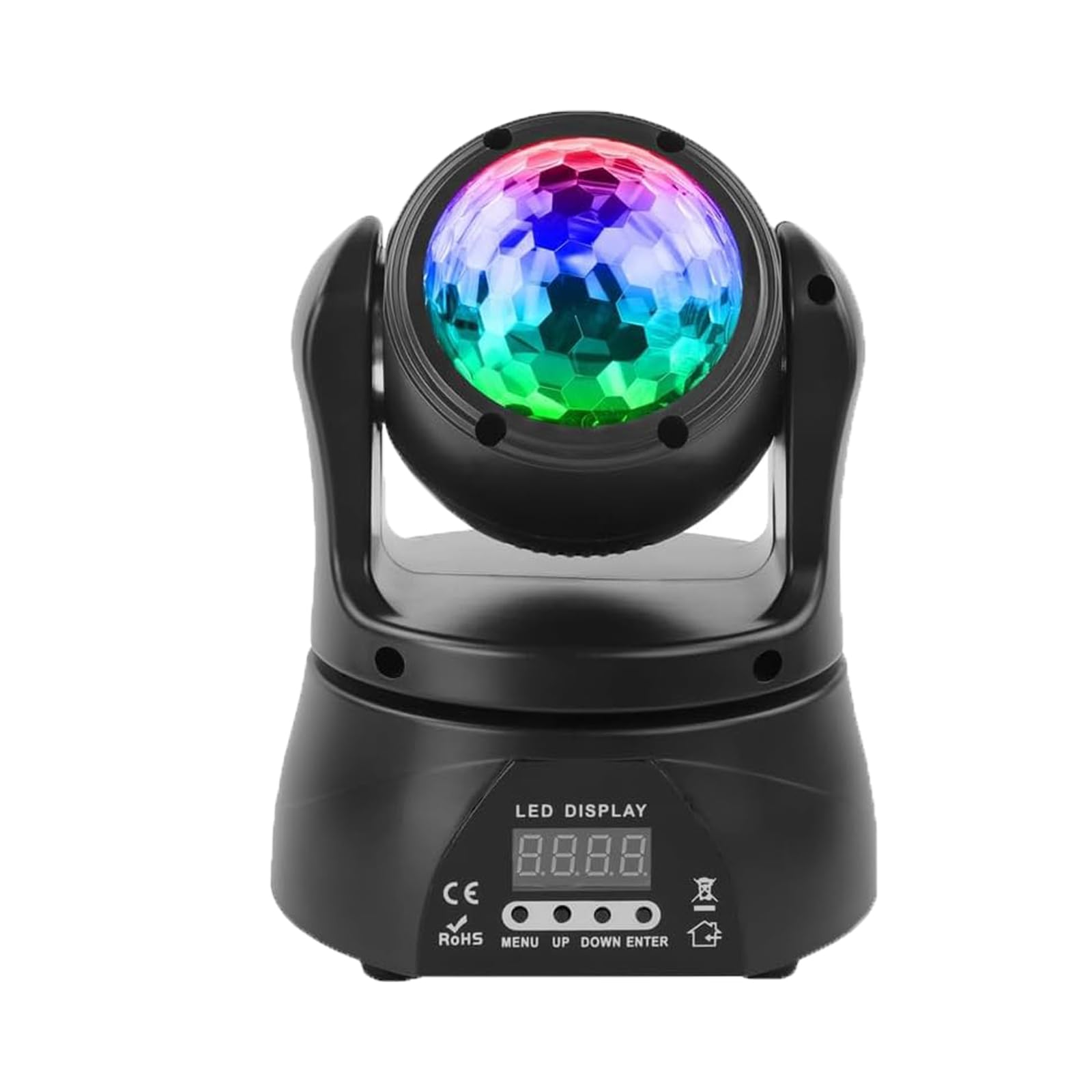 Discokugel, U`King Partylicht Mini Moving Head Bühnenlicht Party Lichter mit d-mx512 Control,RGBW für Party/Bar/Geburtstag/Hochzeit/Live Show/Halloween