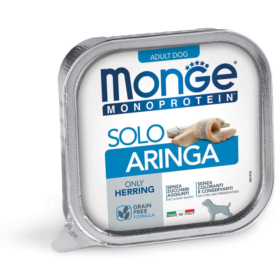 Monge Monoprotein Paté solo Aringa cane – Adult 150 g - 24 pezzi