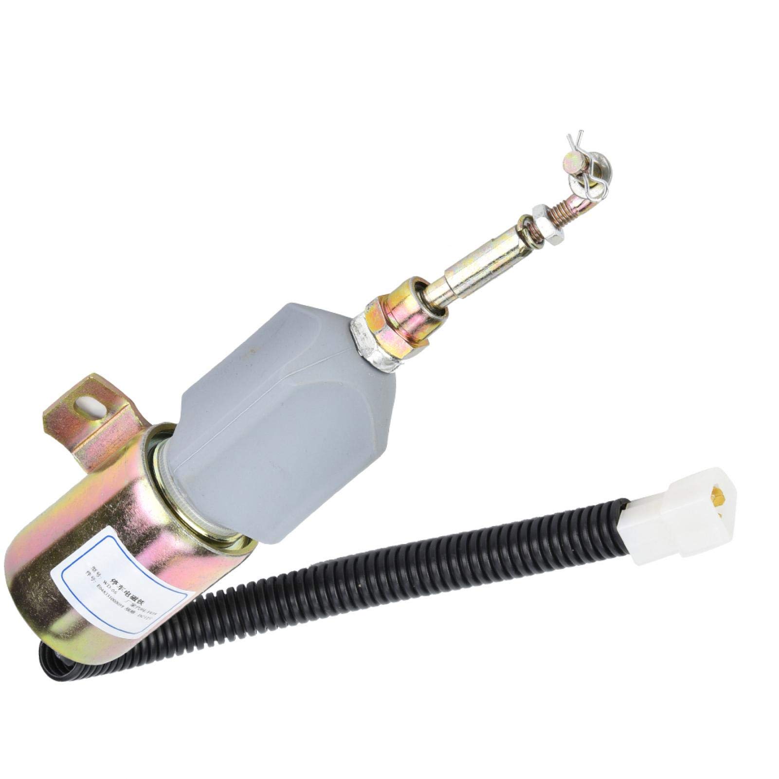TOSD-03-002 Elettrovalvola spegnimento fiamma Solenoide arresto carburante per motore diesel per comando interruttore elettrovalvola E0483310000039 Elettrovalvola arresto carburante 12V