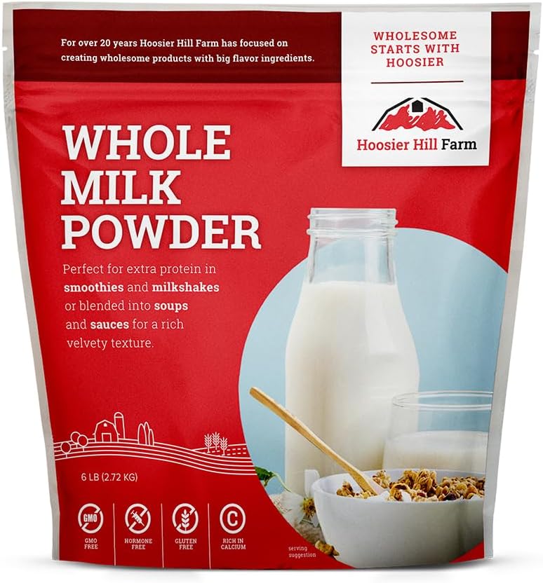 Hoosier Hill Farm Whole Milk Powder, 6LB (Pack of 1)