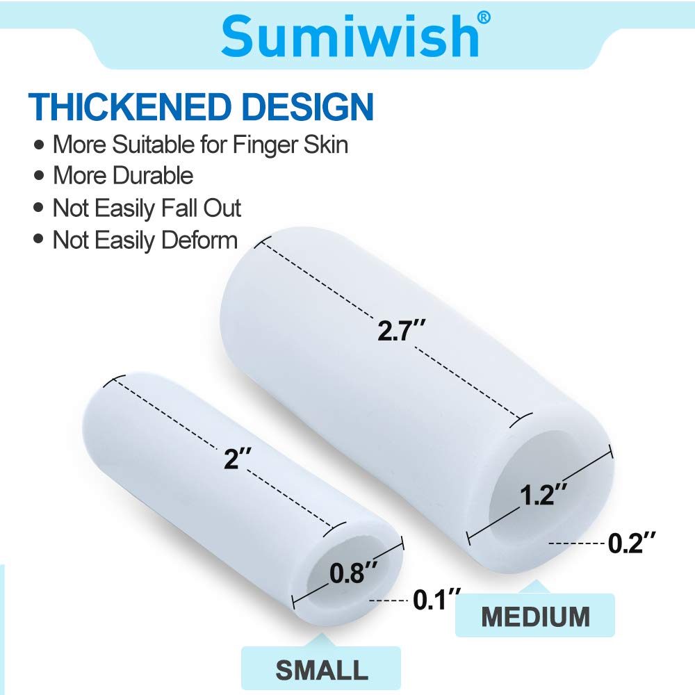 Buy Sumiwish Finger Protectors, 10 Pack Thick Gel Finger Sleeves