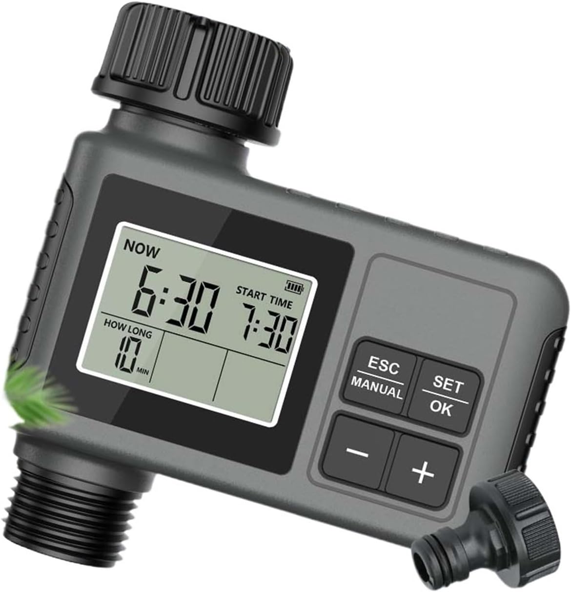 1pc Garden Watering Timer Display Smart Home Controller Gardening Automatic Irrigation System(NPT (US CA))