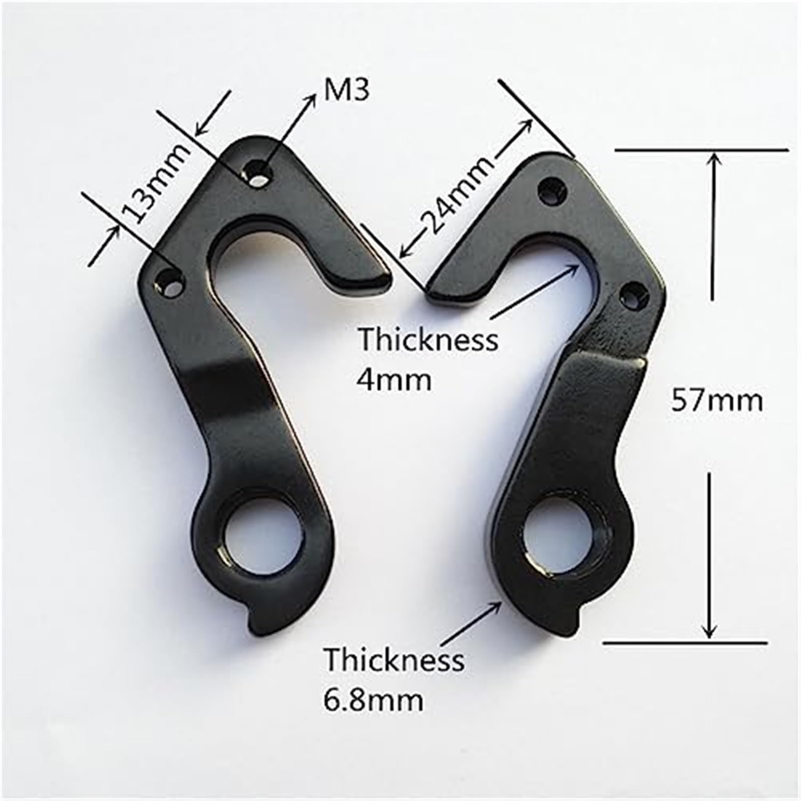 Gancio deragliatore posteriore for cambio bicicletta da 10 pezzi, for GT ATIDH0233 GT K33047 Avalanche GT Zaskar Carbon MECH Dropout Telaio in carbonio for bici Gancio posteriore per bicicletta(