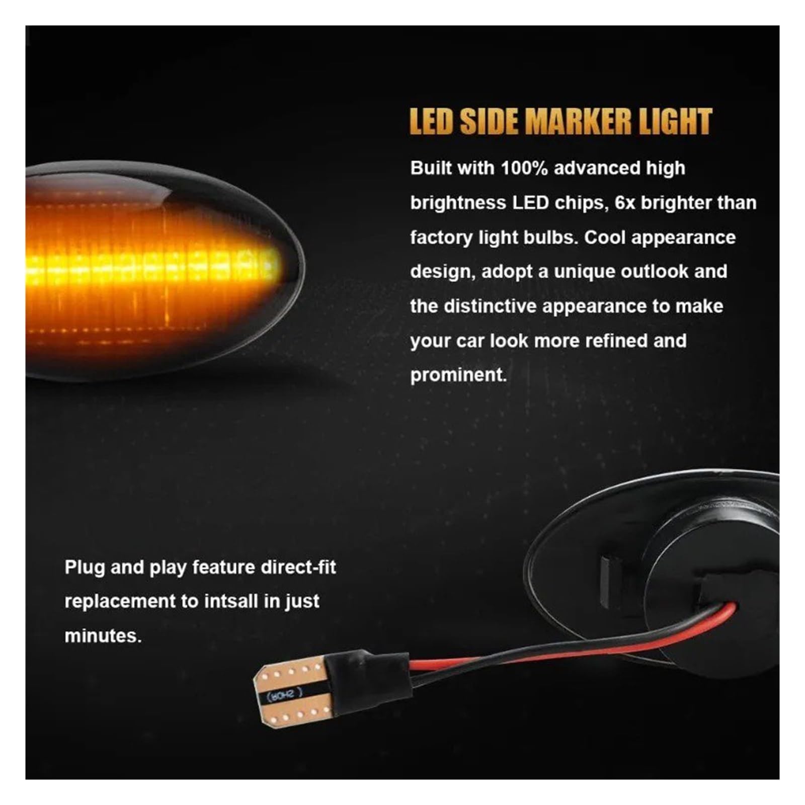 Freccia Auto Indicatori Direzione Per BMW Per MINI Per Cooper R50 R52 R53 2004-2008 1 Paio Utile Luce Posizione Laterale A LED Dinamica Sequenziale Lampada Segnalazione