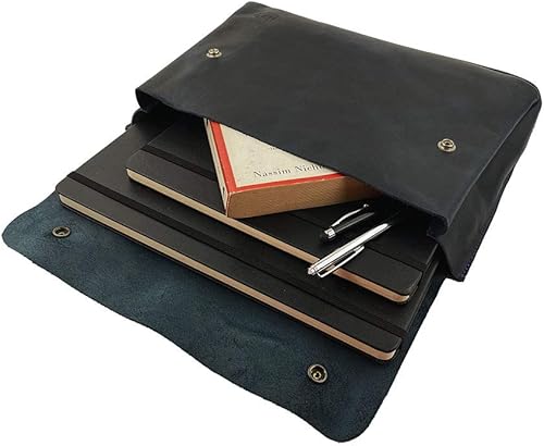 Miniatura 7 de Hide & Drink, Carpeta Vintage Portadocumentos, Estuche de archivo, Carpeta A5, Cartera de sobre, Bolsa para lápices, Cuero de grano completo, hecho