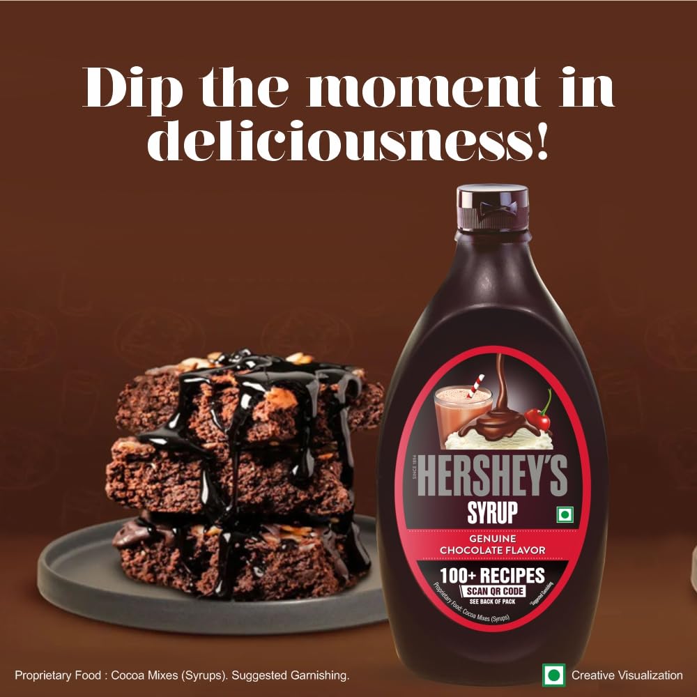 HERSHEY'S Chocolate Flavored Syrup | Delicious Chocolate Flavor | 1.3 kg Bottle, Liquid 2