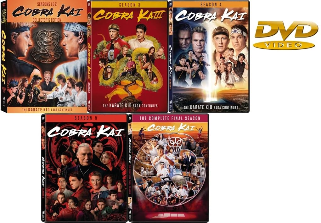 Cobra Kai: The Complete Collection (Seasons 1–6) - [DVD 5-Pack]