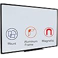 Lockways Large Magnetic Dry Erase Board 48" x 36", Foldable Wall Mounted Whiteboard| White Board with Pen Tray for Business,Team,Home Office,Home Education and Classroom