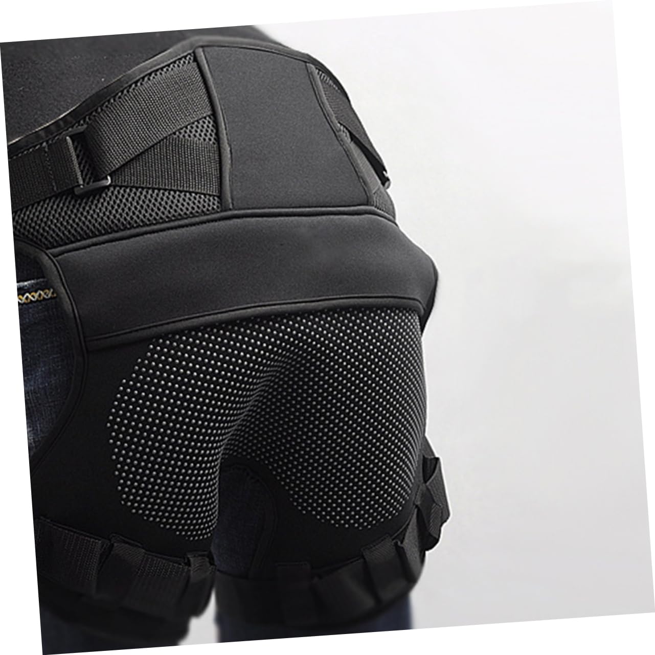 POPETPOP Outdoor Fishing Seat Pad Waterproof Breathable Material Thick Buttocks Relief Elastic Band Buckle for Stability Essential Fishing Accessory