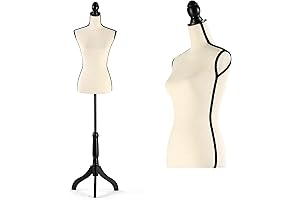 Dress Form Female Mannequin Torso: Adjustable Height Sewing/Dressmaking Mannequin with Stand