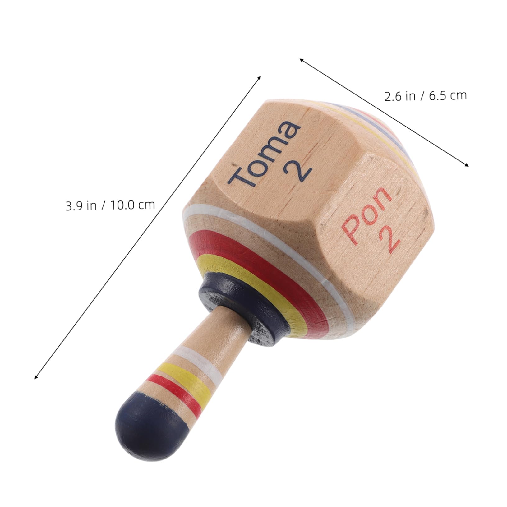 Totority Wood Craft Tops for Kids Wooden Gyro Toys Fidget for Adults Children Booster for Studying Work