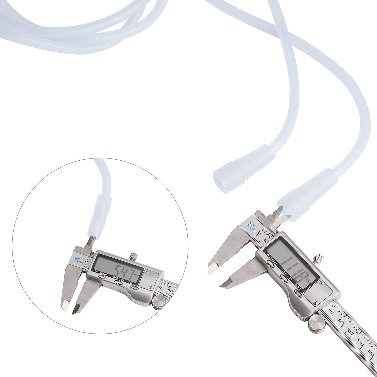 Vacuum Cupping Machine Accessories, Premium Silicone Y Type Hose Tubing for Small Cups
