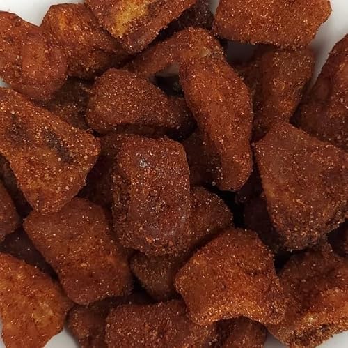 Chili Dried Pineapple Chunks, Spicy Pineapple Tidbit Fruit Snacks, 2