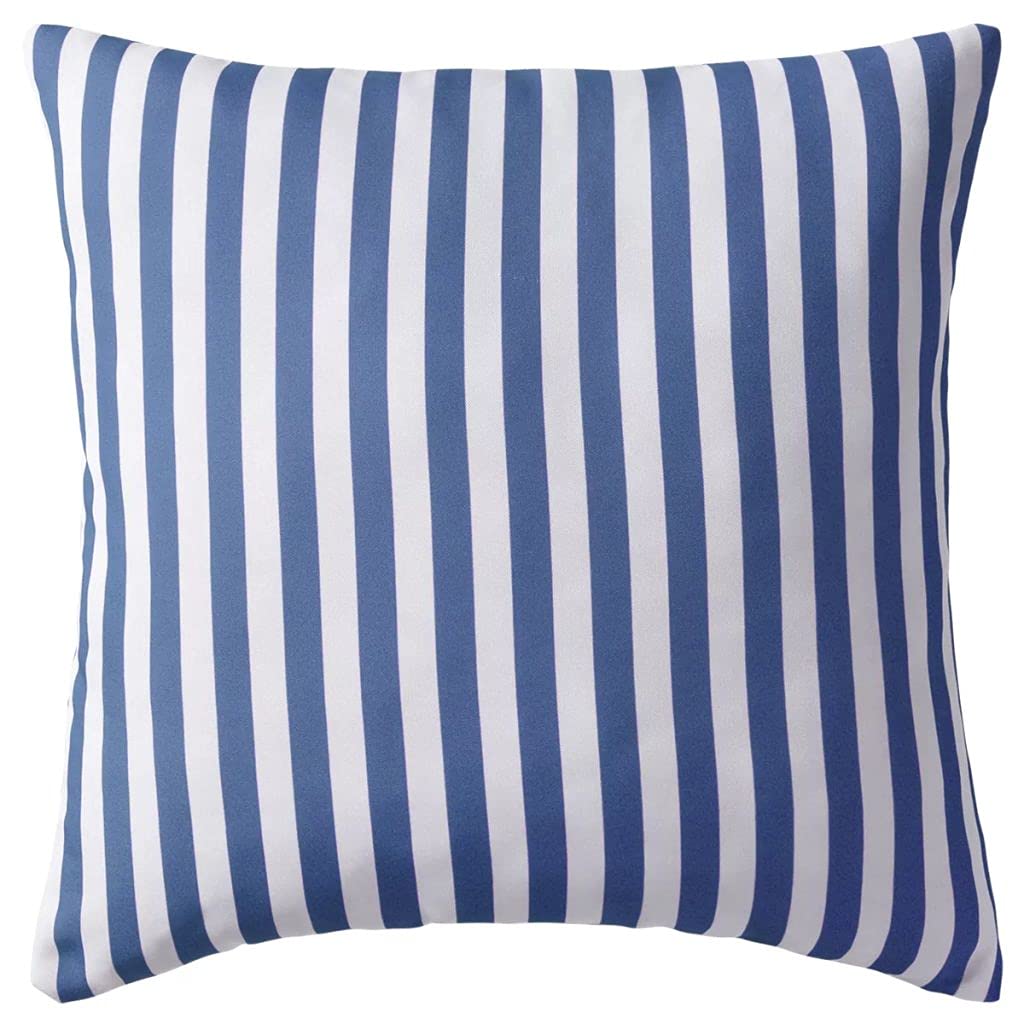 SKM Cuscini da Esterno 4 pz Stampa a Righe 45x45 cm Blu