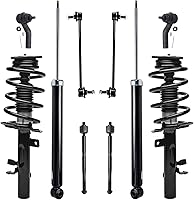 Vista 91 de Detroit Axle - Kit de puntales delanteros para Ford 2000-2004 Focus 2 puntales con muelle helicoidal 2 brazos de control inferiores con rótulas 2001