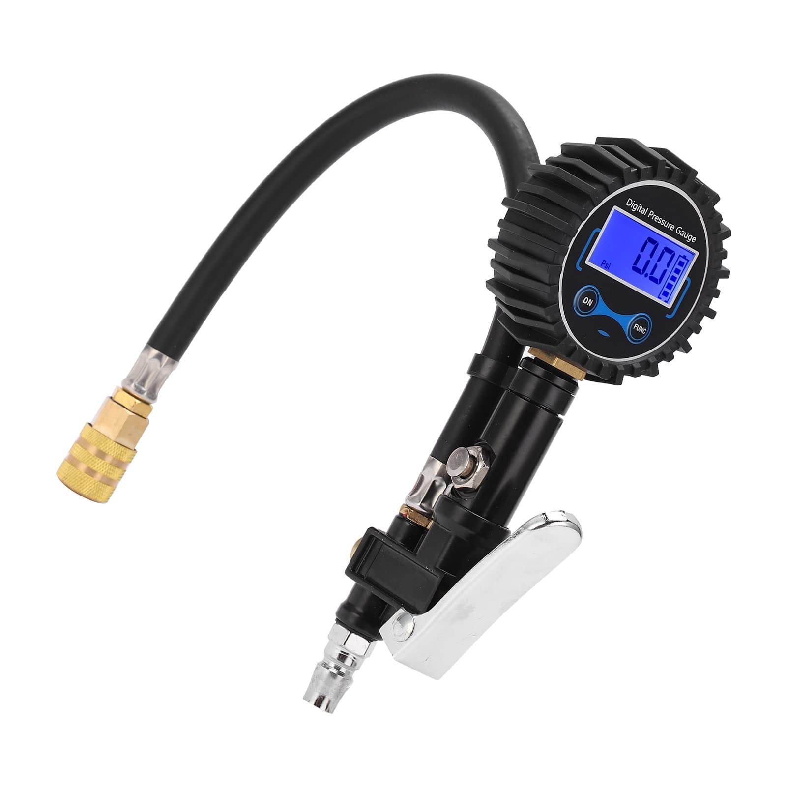 Manometro per pneumatici, display digitale LCD, monitoraggio della pressione 'aria, con funzioni di sgonfiaggio e gonfiaggio, per auto, motocicli, camion piccoli e medi, i