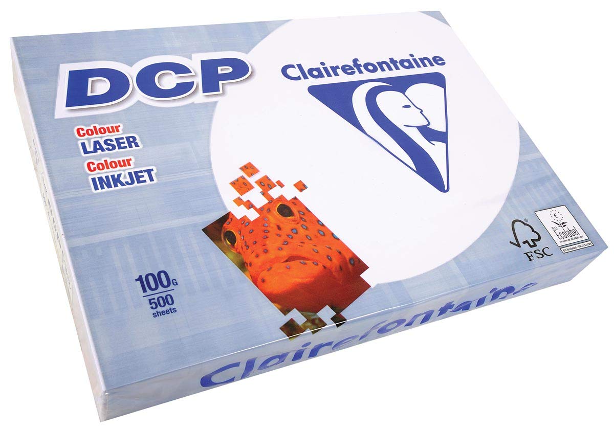 Clairefontaine Papier do kserokopiarki, format A3, 100 g, 500 arkuszy, gładki, nadający się do recyklingu