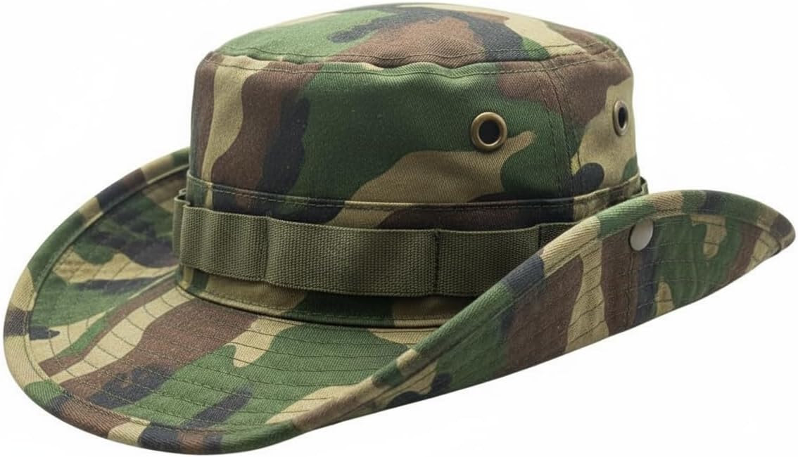 High Qualty Sun Hat 100% Cotton Size Adjustable Men Women Fishing Outdoor UPF 50+ Breathable 3 inch Brim Boonie Hat - Image 2