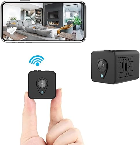 Miniatura 2 de Mini cámara de seguridad WiFi 1080P, alertas de detección de movimiento AI, visión nocturna automática, cámara de vigilancia de grabación en tiempo
