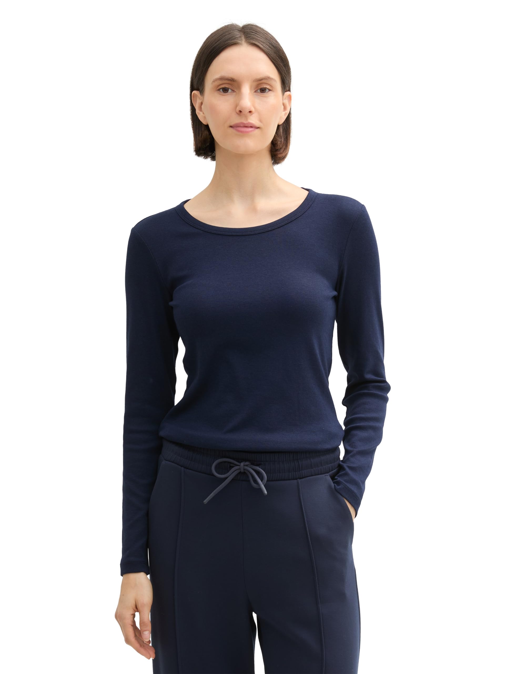 TOM TAILOR Damen 1044138 Basic Longsleeve