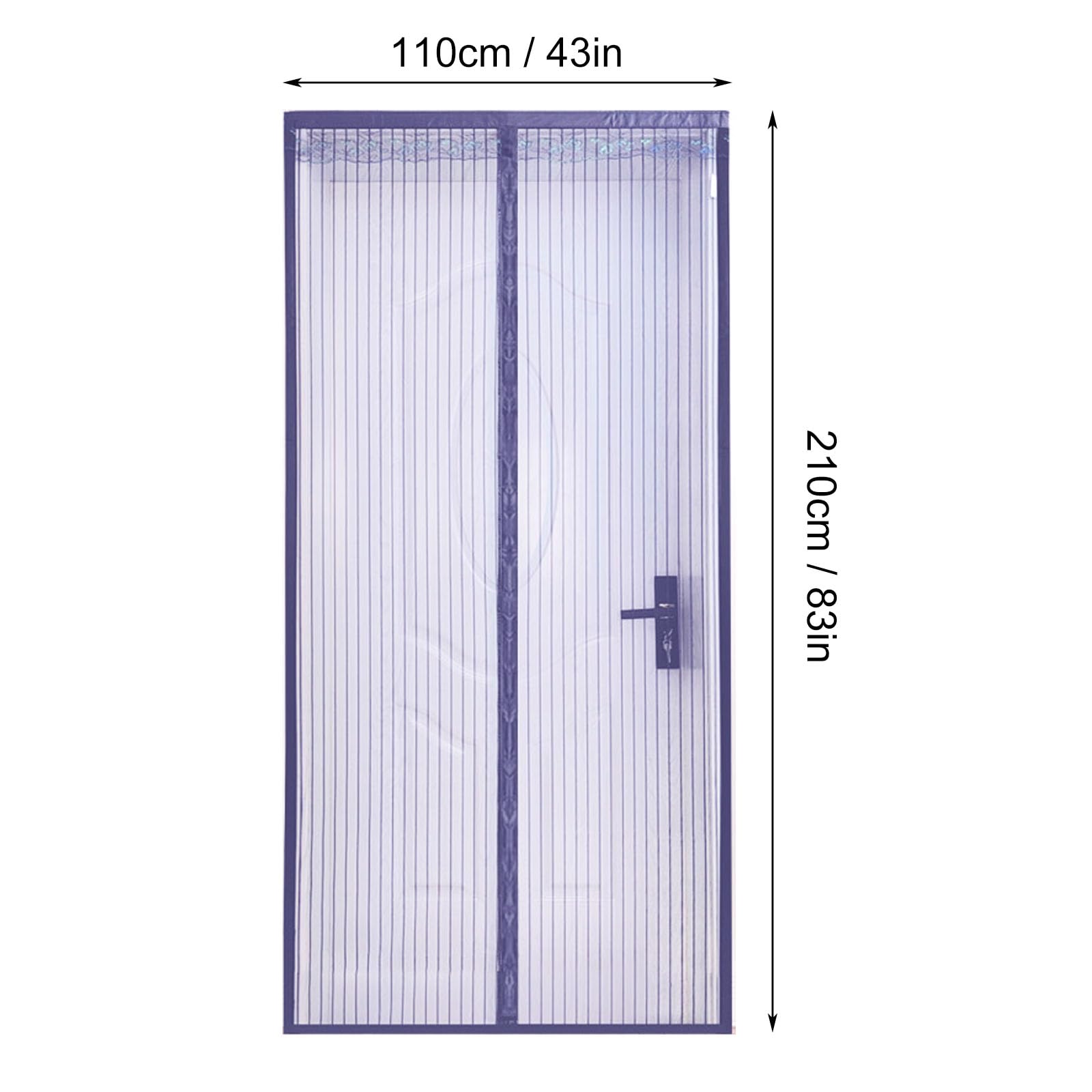 Ovker Fly Screen Door, Balcony Door, Insect Protection, Mosquito Net, Window, Tear-Resistant - Image 2