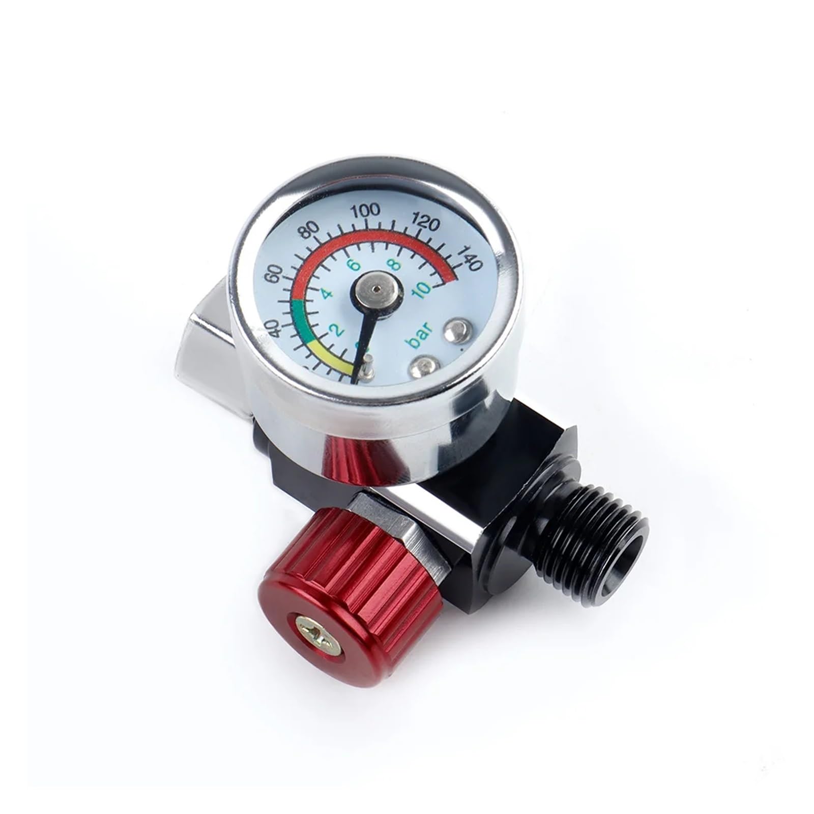 Regolazione della pressione pneumatica Regolatore del compressore d'aria con manometro G1/4 Facile da installare for pistole a spruzzo e accessori for utensili pneumatici