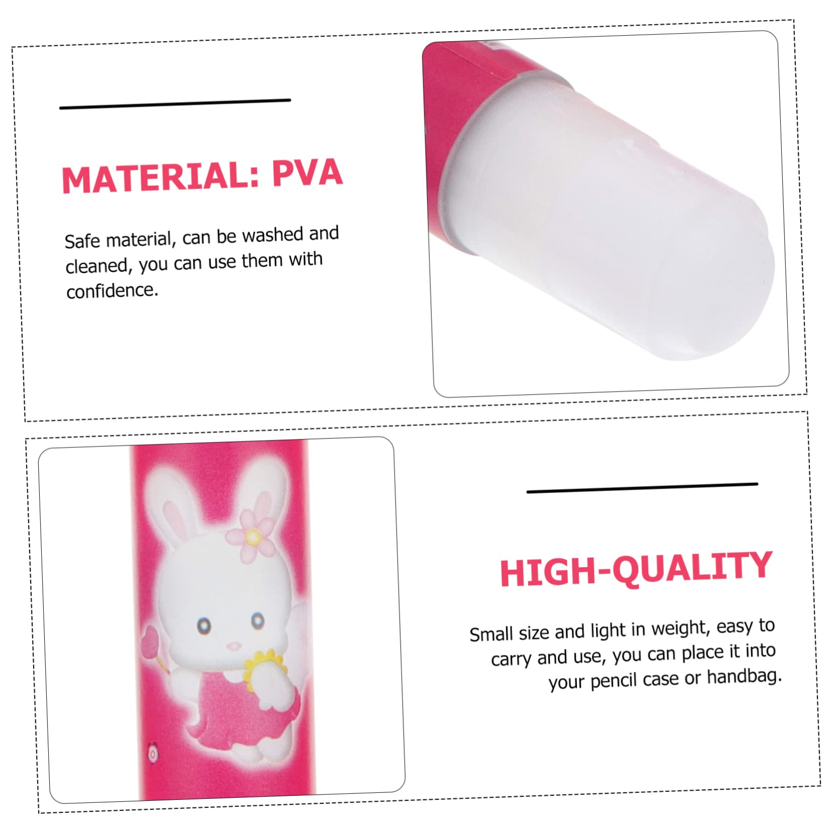 Housoutil 3 Set Colla Stick Bianco Per Cancelleria Adesivi Per Ufficio E Scuola Facile Da E Trasportare Per Cartone E Foto 16 Pezzi * 3