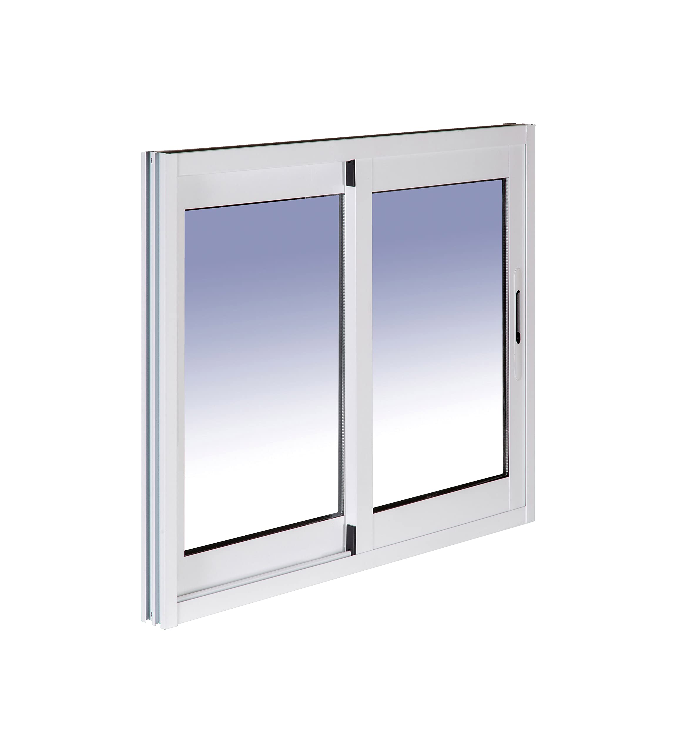 Ventanastock Aluminio 600x500 Corredera 2 hojas. con cristal carglass (Climalit Mate)