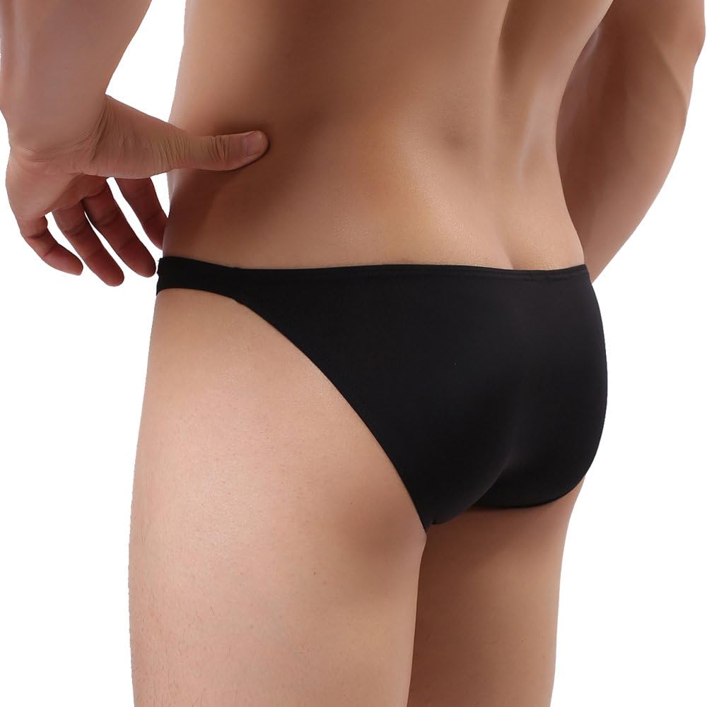 Summer Code Mens Basic Bikini Briefs Pack Low Rise Ice Silk Underwear - Image 5