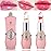 BKPPLZP 2 Pack Crystal Flower Jelly Lipstick,Magic Color Changing Lipstick,PH Clear Temperature Color Changing Lipgloss,Lip Balm,Long Lasting Nourishing Moisturizing Lip Stick Set(Set A)