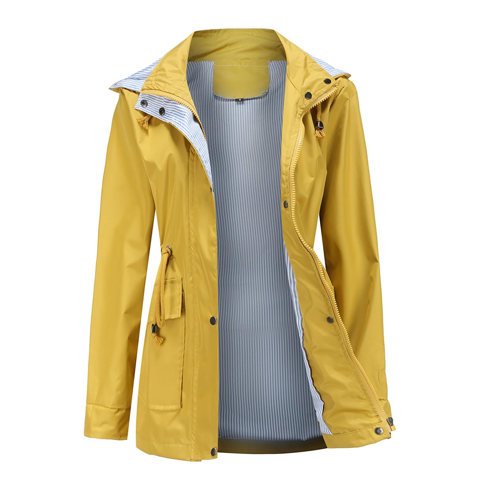 Chaqueta Cortavientos Con Capucha De Talla Grande Para Exteriores Color Sólido Mujer Sombrero Desmontable Abrigo Rojo Lana Chubasquero Running Impermeable Verano Blanco Fina Invierno