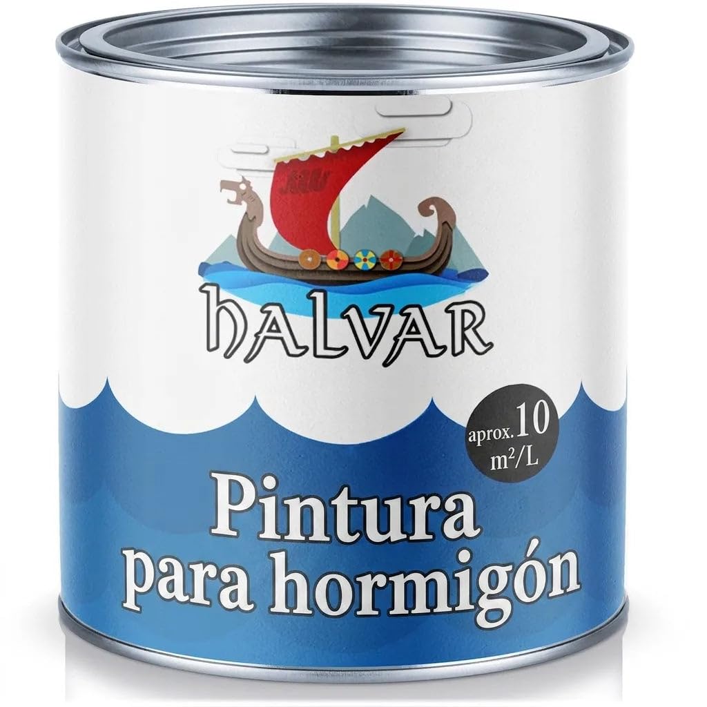 pintura para hormigón pintura para suelos fachadas escandinava hormigón, estuco, piedra, mampostería y superficies minerales de cemento revestimiento suelos - revestimiento de plástico (5 L, Amarillo