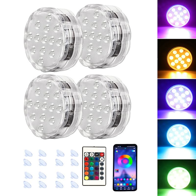 Contenuto della confezione: 4 luci da barca senza fili alimentate a batteria (non include batterie), 1 telecomando IR, 4 nastri adesivi con gancio e anello.