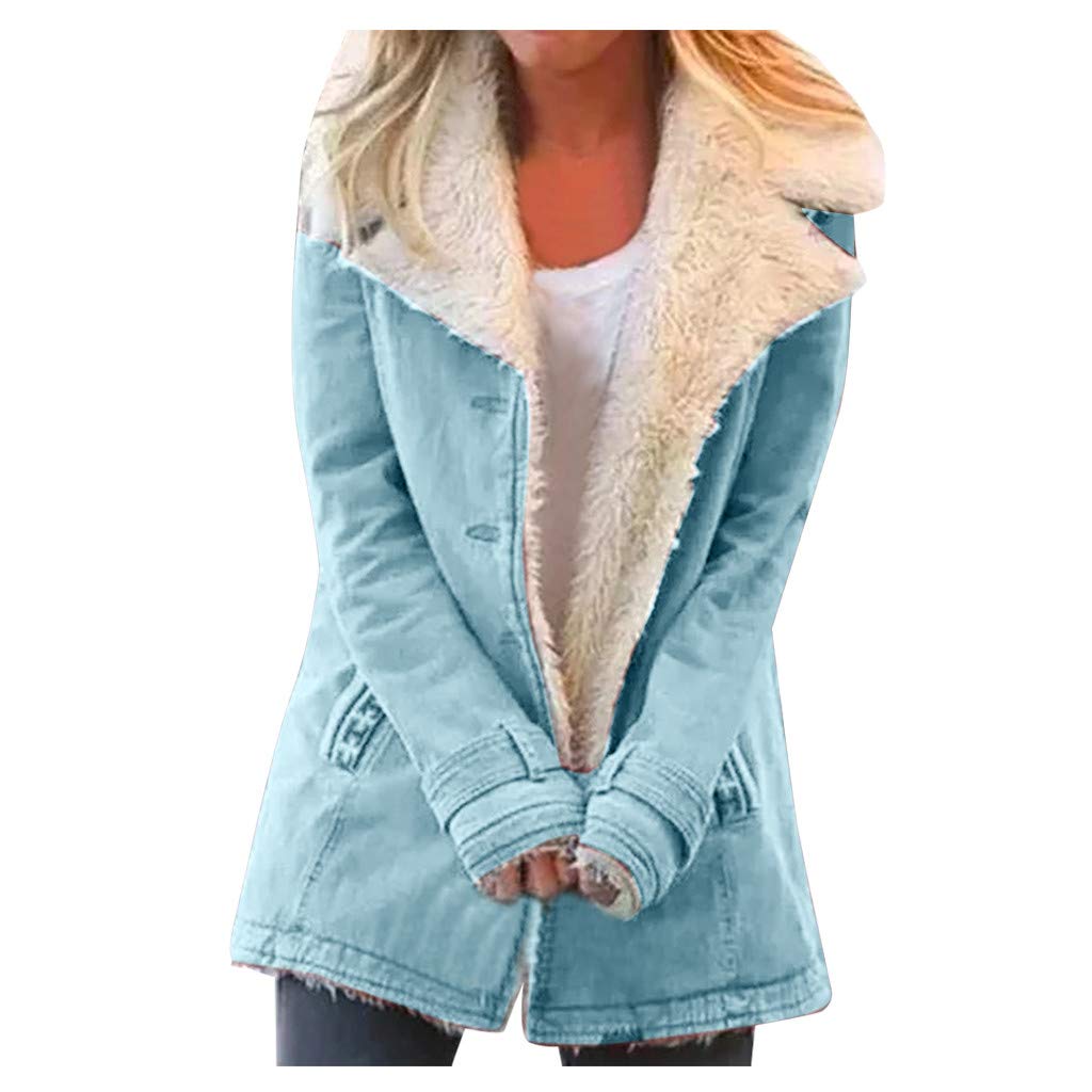 Women Winter Cardigan Jacket Coat, Ladies Solid Long Sleeve Plus Size Plush Warm Overcoat Outwear, multi