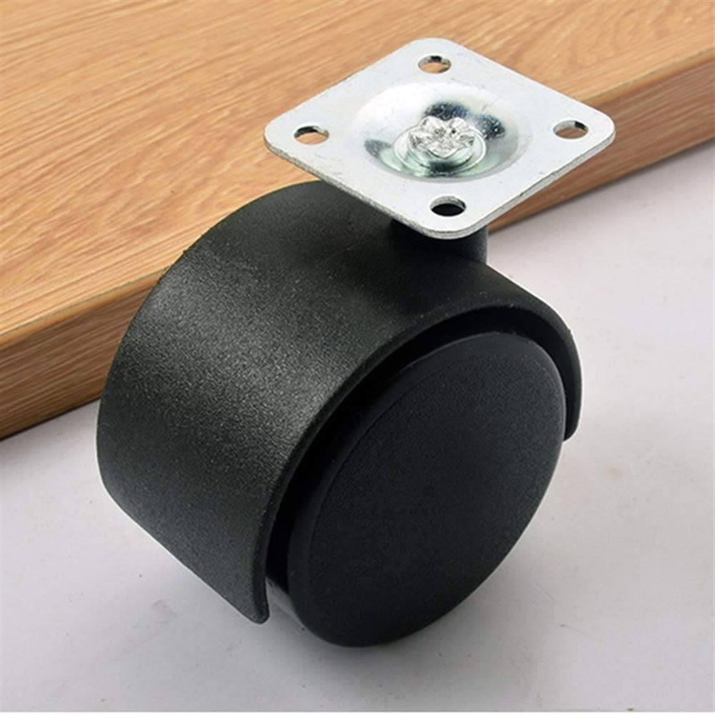 Express Fittings 40mmホイールキャスター(カラー:ブラック) ホイール、スイベルキャスター 4個 ユニバーサルミ