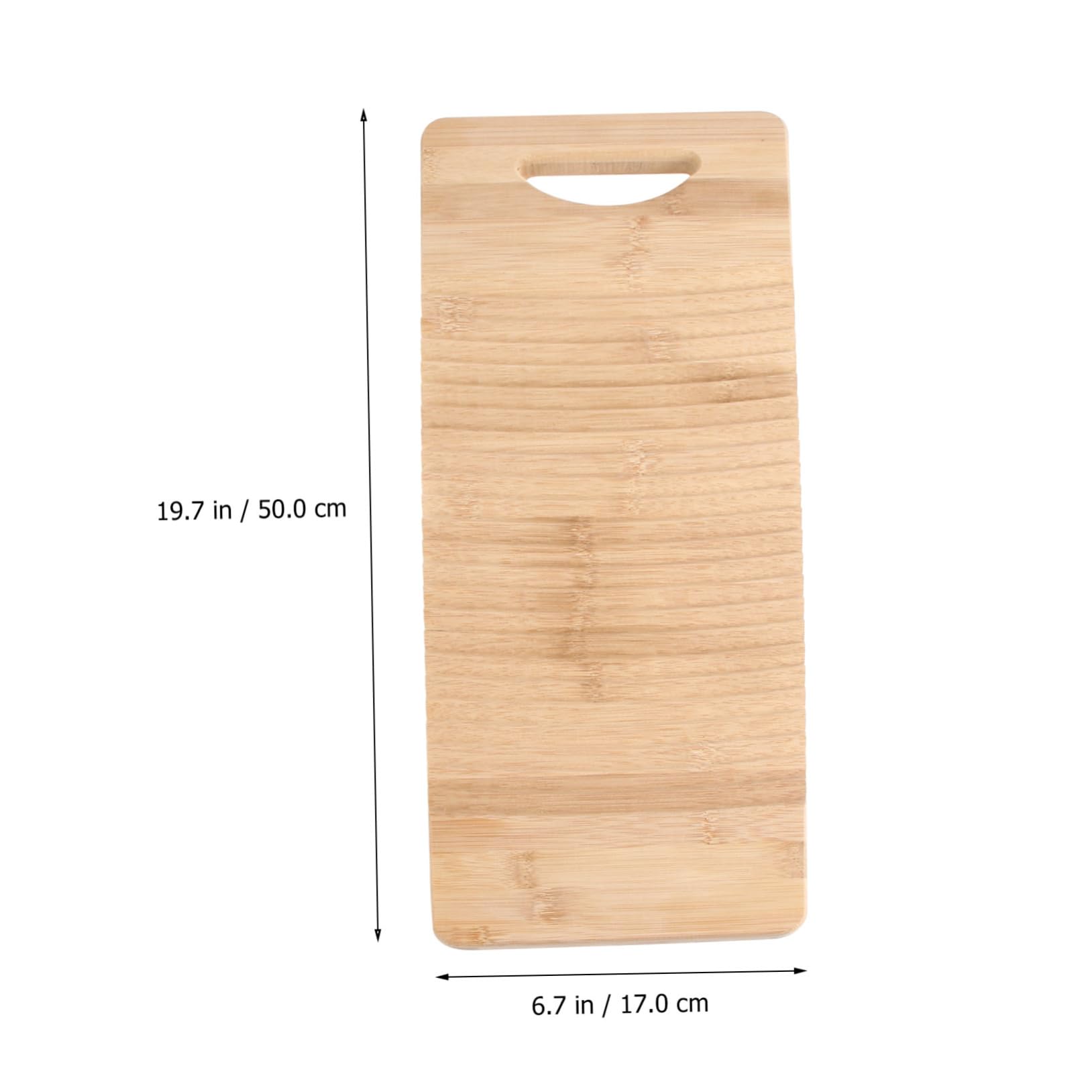Healvian Tabla de Lavar de Madera Maciza y Engrosada para Ropa, Diseño Tradicional, Fácil y Conveniente de Usar Hogar, Tamaño Mini 50x17 Cm
