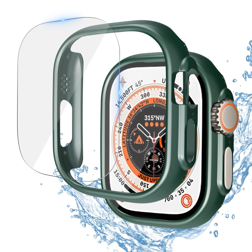 Étui iwatch 8 Ultra coque Apple Watch Ultra 49 mm rigide avec verre