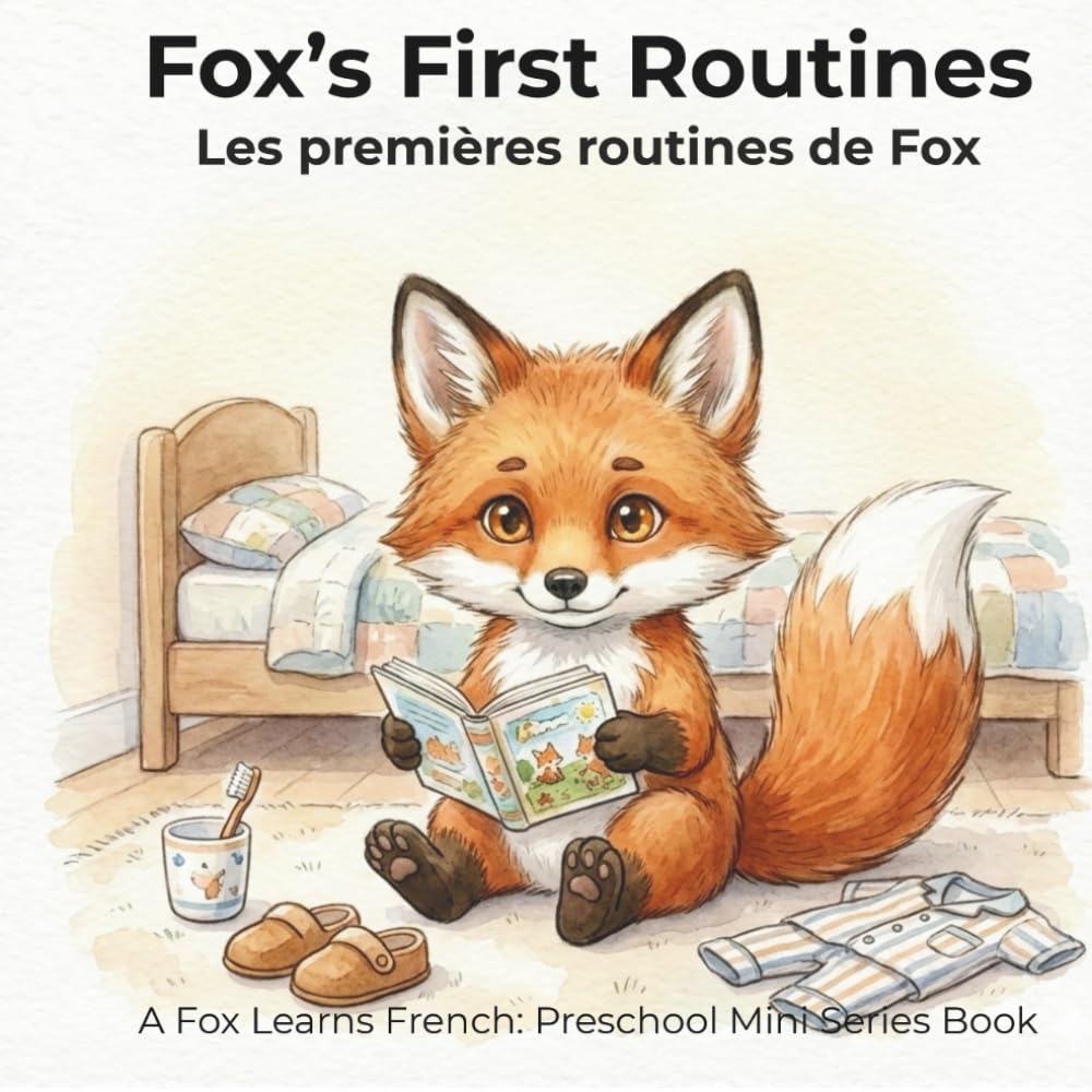 Fox’s First Routines - Les premières routines de Fox: A Fox Learns French: Preschool Mini Series Book