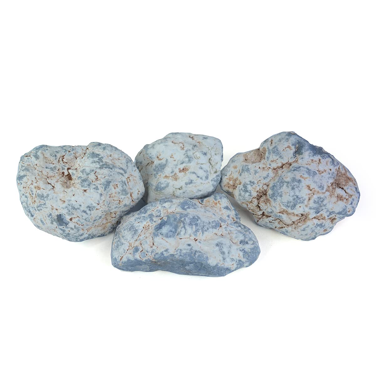 Reiki Crystal Products Natural Angelite Rough, Raw Stone 1 KG, Angelite Raw Stones