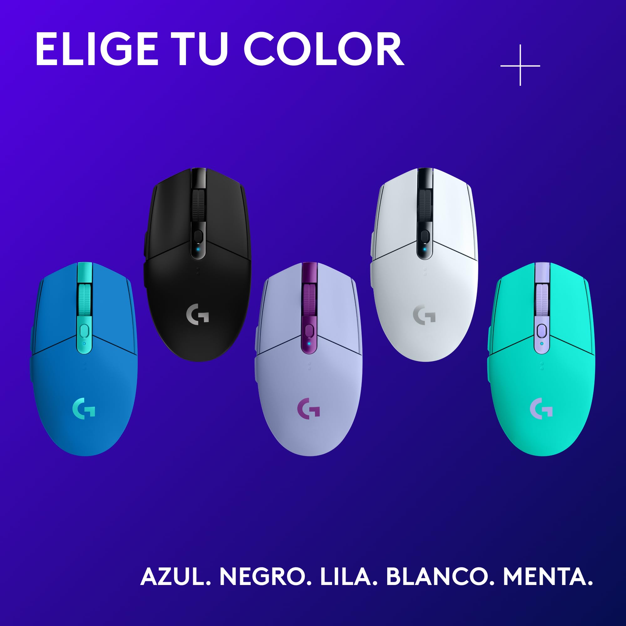 Logitech G G305 Lightspeed Ratón Gaming Inalámbrico, Captor Hero 12K, 12,000 dpi, Ultra-Ligero, Batería de 250h, 6 Botones Programables, Memoría Integrada, PC/Mac - Negro