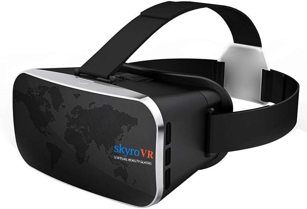 Virtual Reality Headset, Skyro VR Headset and 3D Video Glasses for VR Games and 3D Movie, Compatible with 4.0-6.0 Inch iPhone & Android