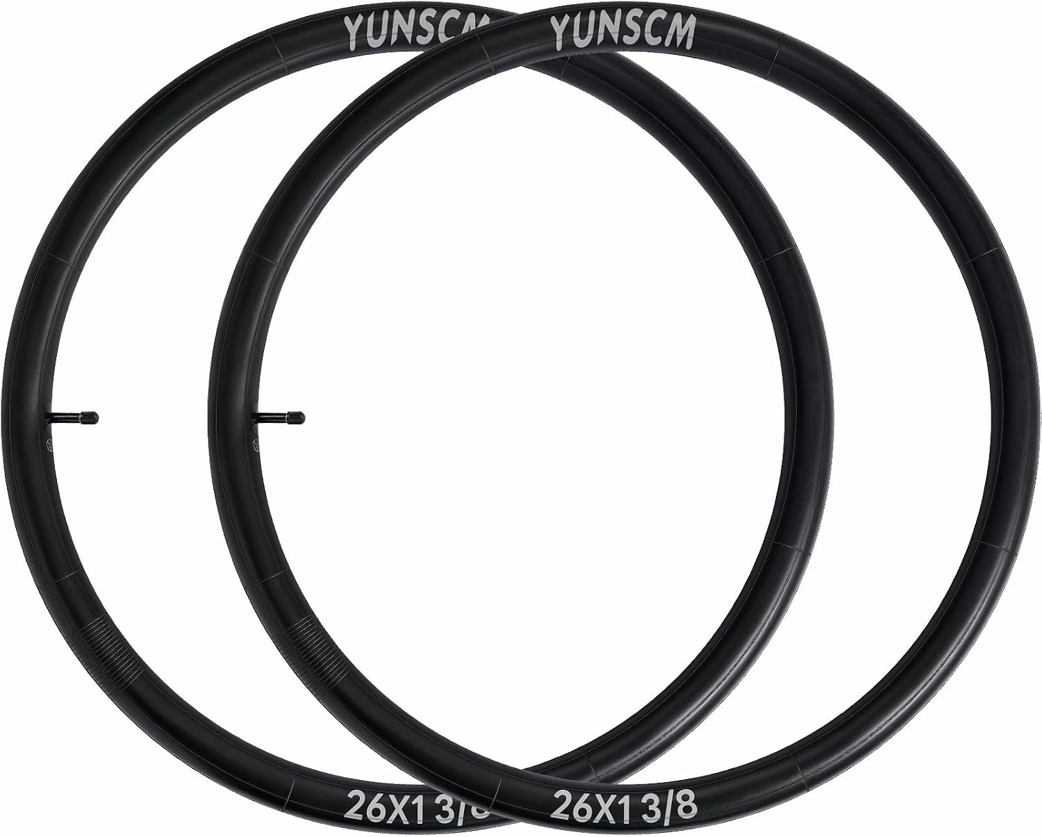 2-PCS 26" Heavy Duty Bike Tubes 26X2.10/2.40 AV32mm Schrader Valve (52/62-559) Bicycle Tubes Compatible with 26 X 2.10 26 X 2.125 26X2.20 26X2.25 26X2.30 26x2.35 26X2.40 Bike Bicycle Tire Tubes