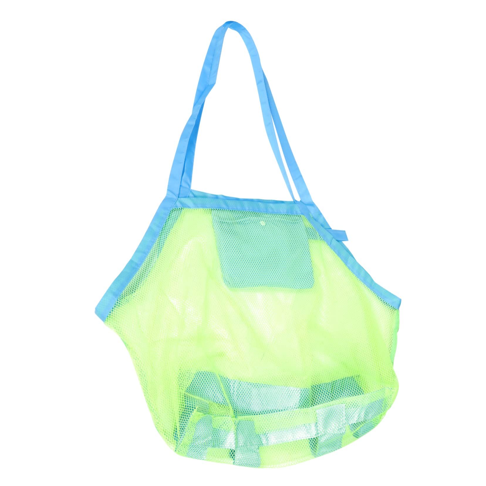 Toyvian Multi-Function Mesh Beach Bag for Boys and Girls Toy Baskets Storage Shell Collection Portable Beach Supply